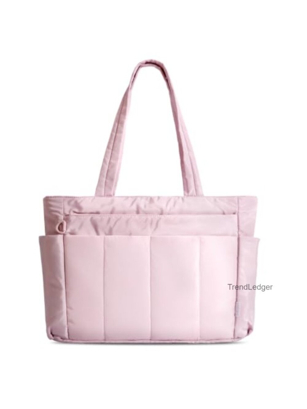 Quilted Nylon Puffer Tote Bag 15.6" Laptop Work Travel